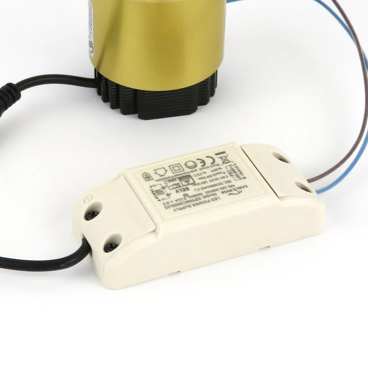 Gouden LED Inbouwspot 5W 3000K warm wit ⌀80mm Anti glare