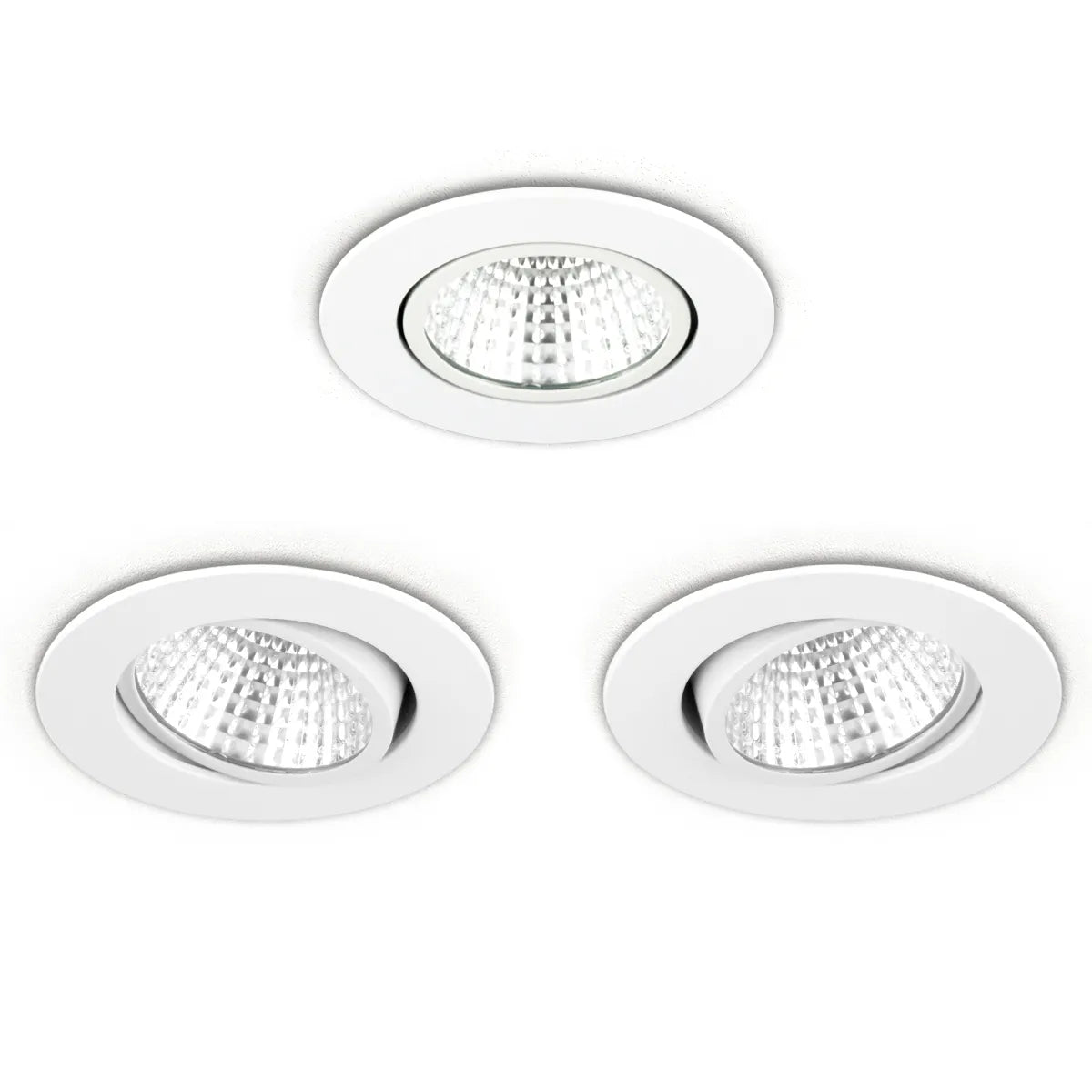 LED Inbouwspot 3W ⌀85mm dimbaar kantelbaar