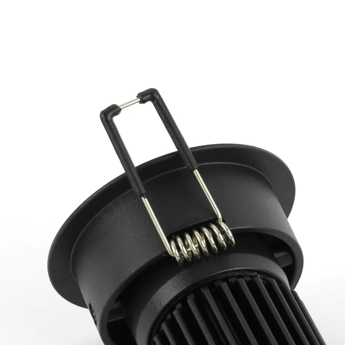 Zwarte LED Inbouwspot 5W 3000K warm wit ⌀70mm kantelbaar