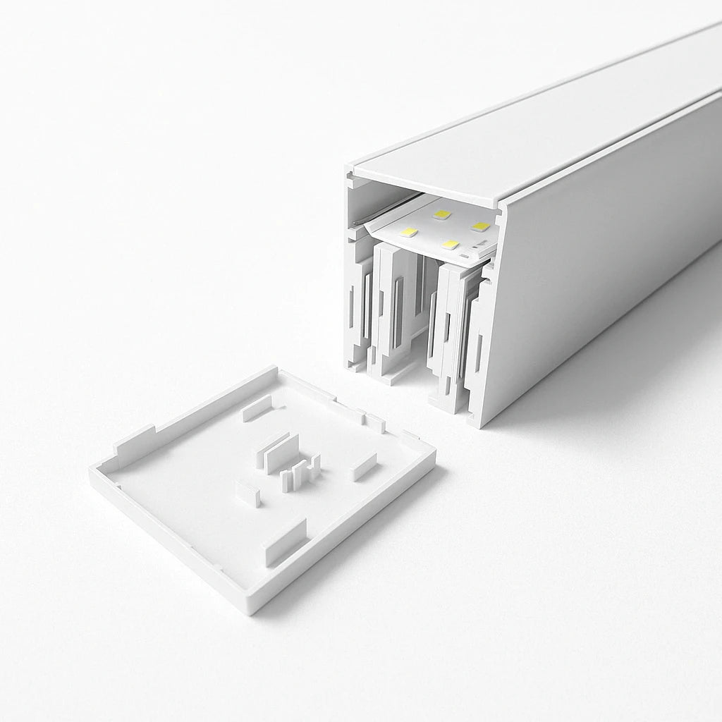 Hangende LED Lichtbalk Wit 60cm 18W Koppelbaar