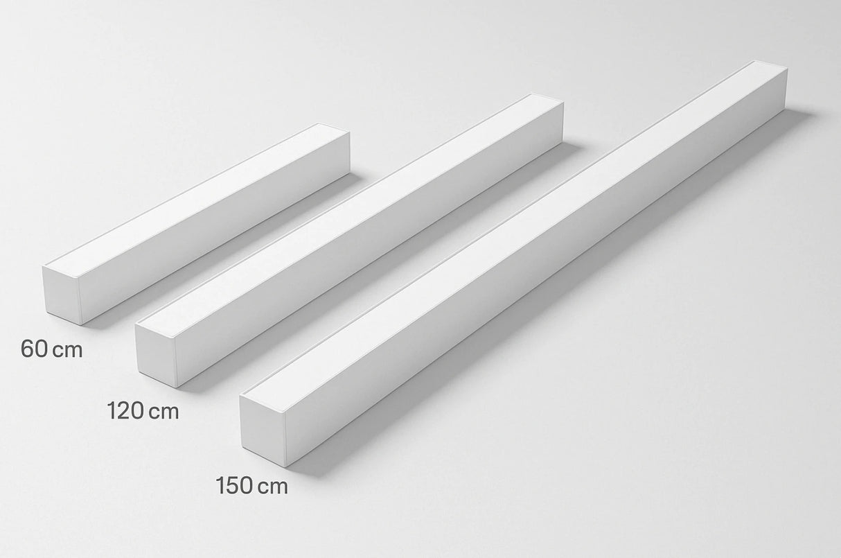 Hangende LED Lichtbalk Wit 60cm 18W Koppelbaar