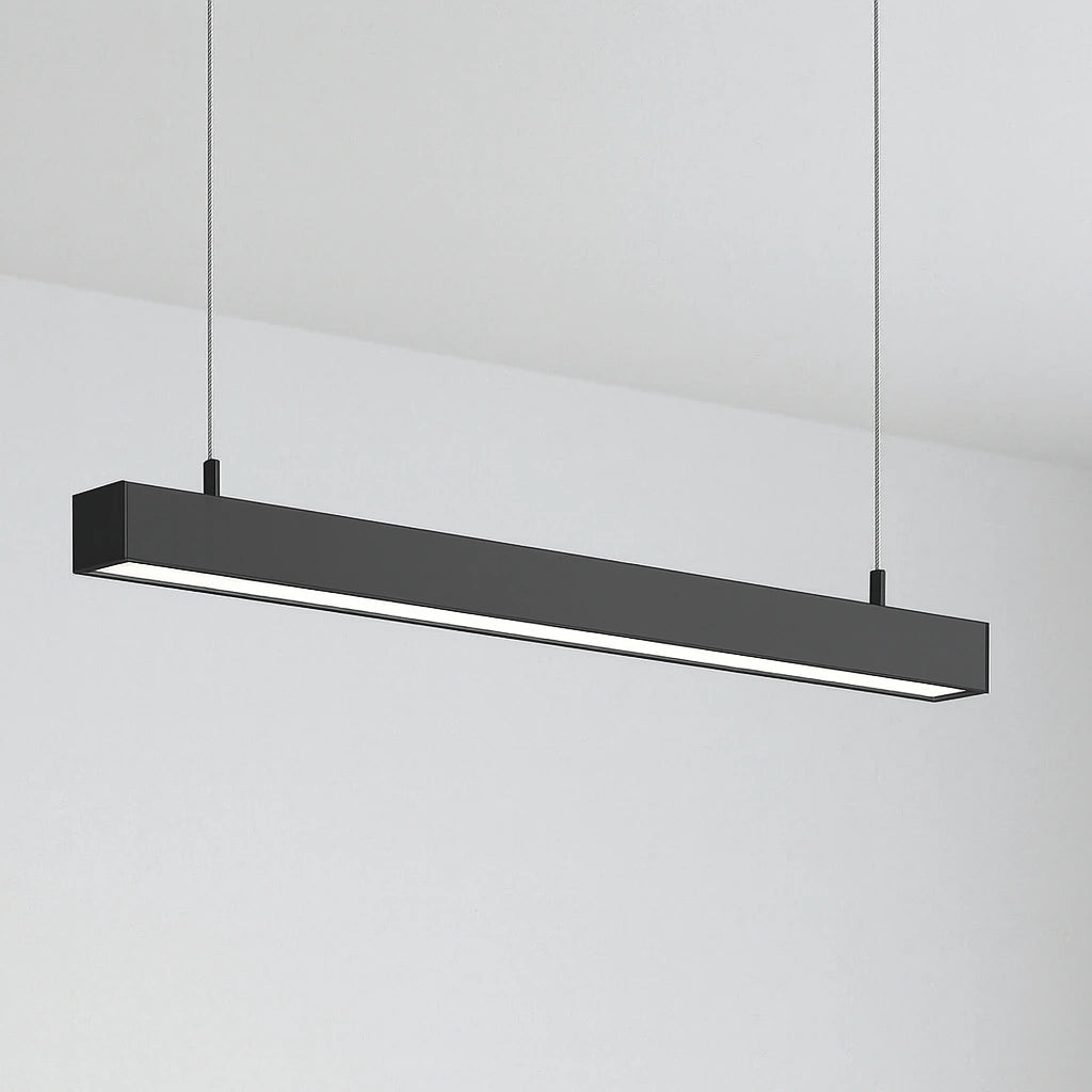 Hangende LED Lichtbalk zwart 120cm 36W Koppelbaar