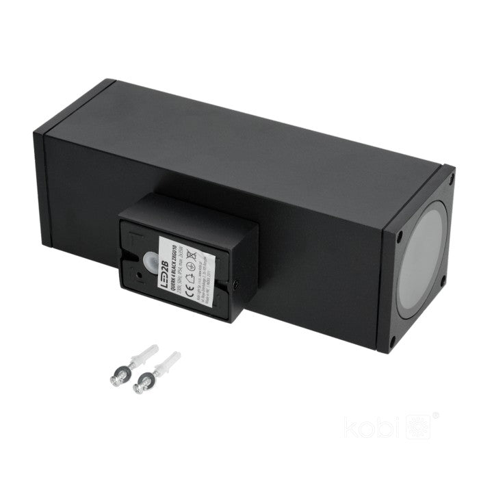 LED Wandlamp Bi-directioneel 260mm Vierkant GU10 IP54