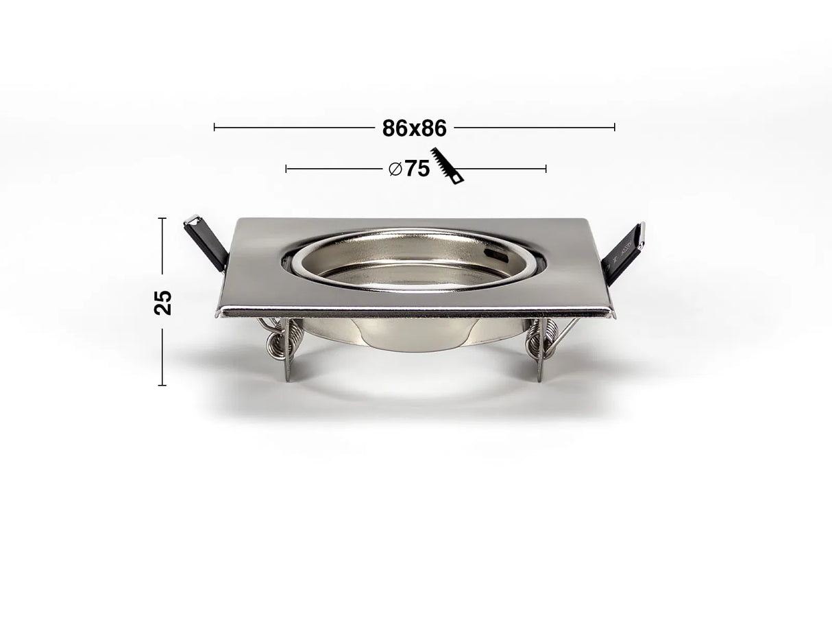 LED Inbouw armatuur GU10 IP20 86x86mm kantelbaar
