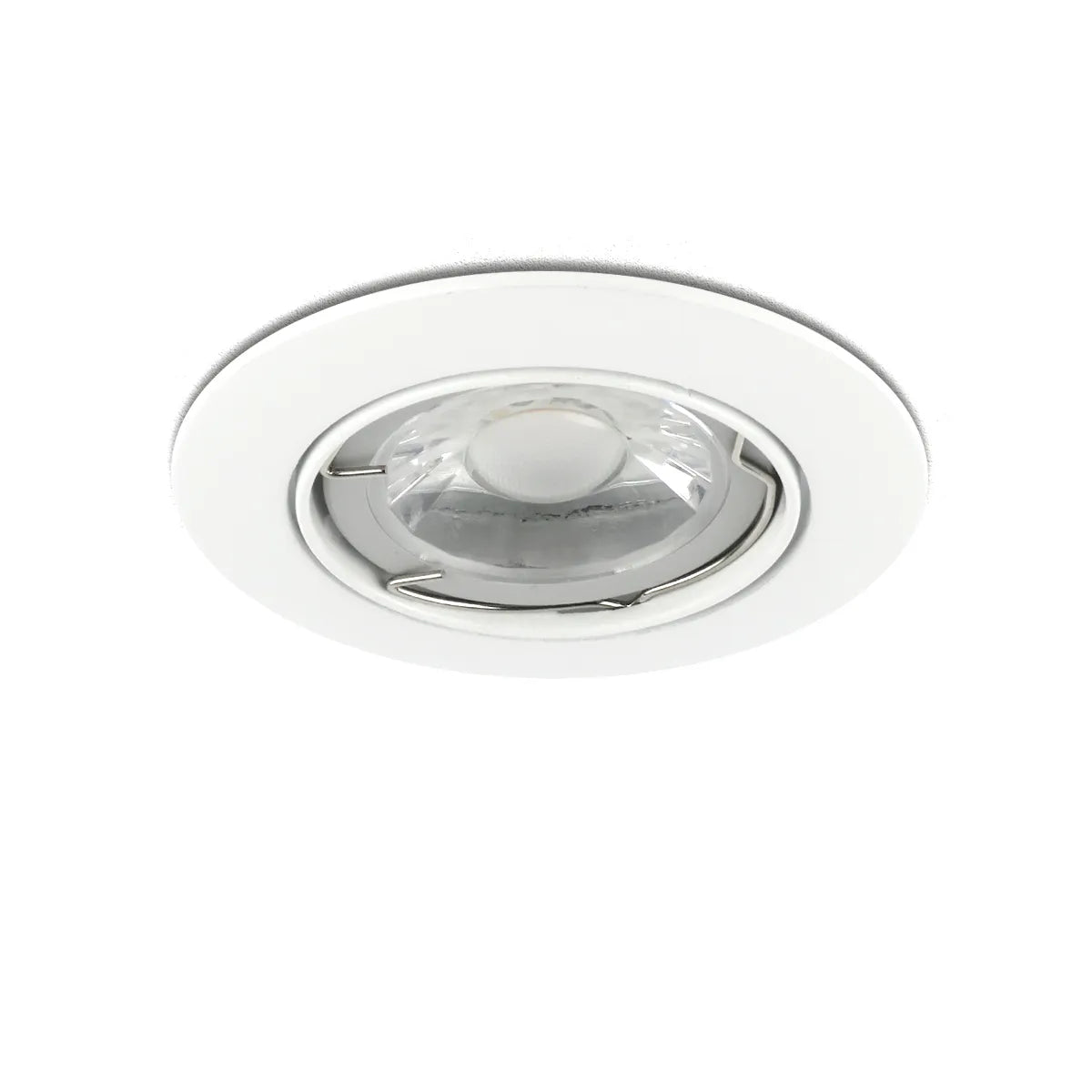 LED Inbouw armatuur GU10 IP20 wit ⌀84mm kantelbaar