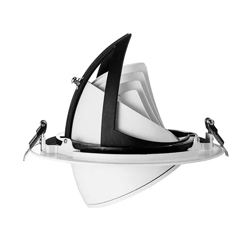 LED Banaan inbouwspot 30W ⌀165mm 45° Kantelbaar 360° Draaibaar