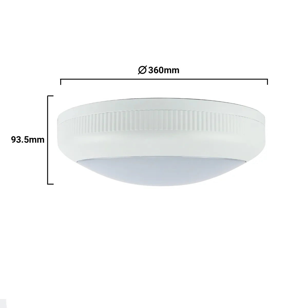 LED Bulkhead opbouw IP66 IK08 waterbestendig 36cm 30W