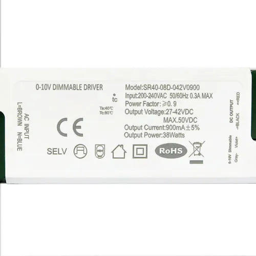 LED Driver dimbaar 0-10V 34W 800mA / 38W 900mA / 44W 1060mA