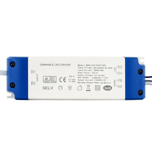 LED Driver dimbaar 0-10V 34W 800mA / 38W 900mA / 44W 1060mA