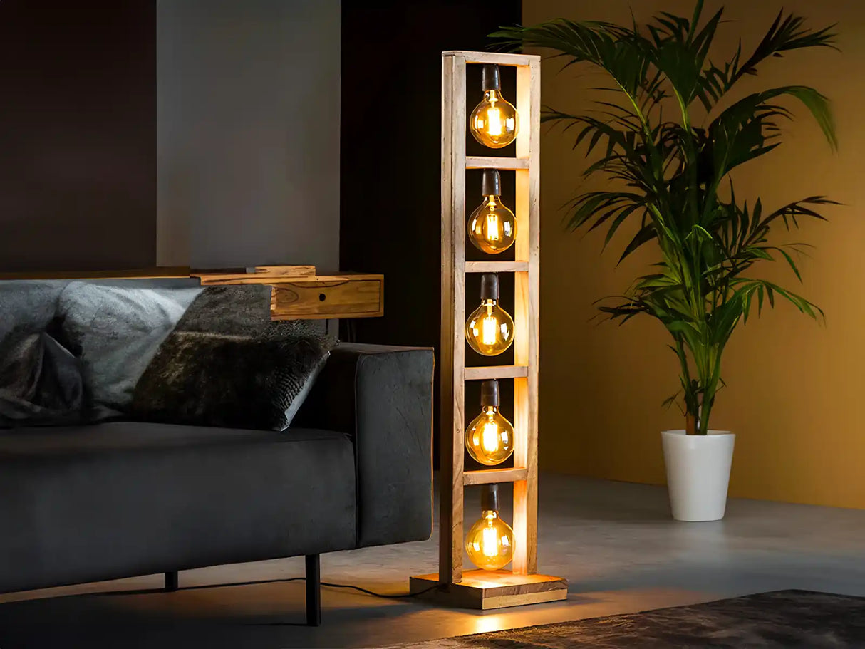 E27 LED Lamp filament G125 6W 2200K wit dimbaar