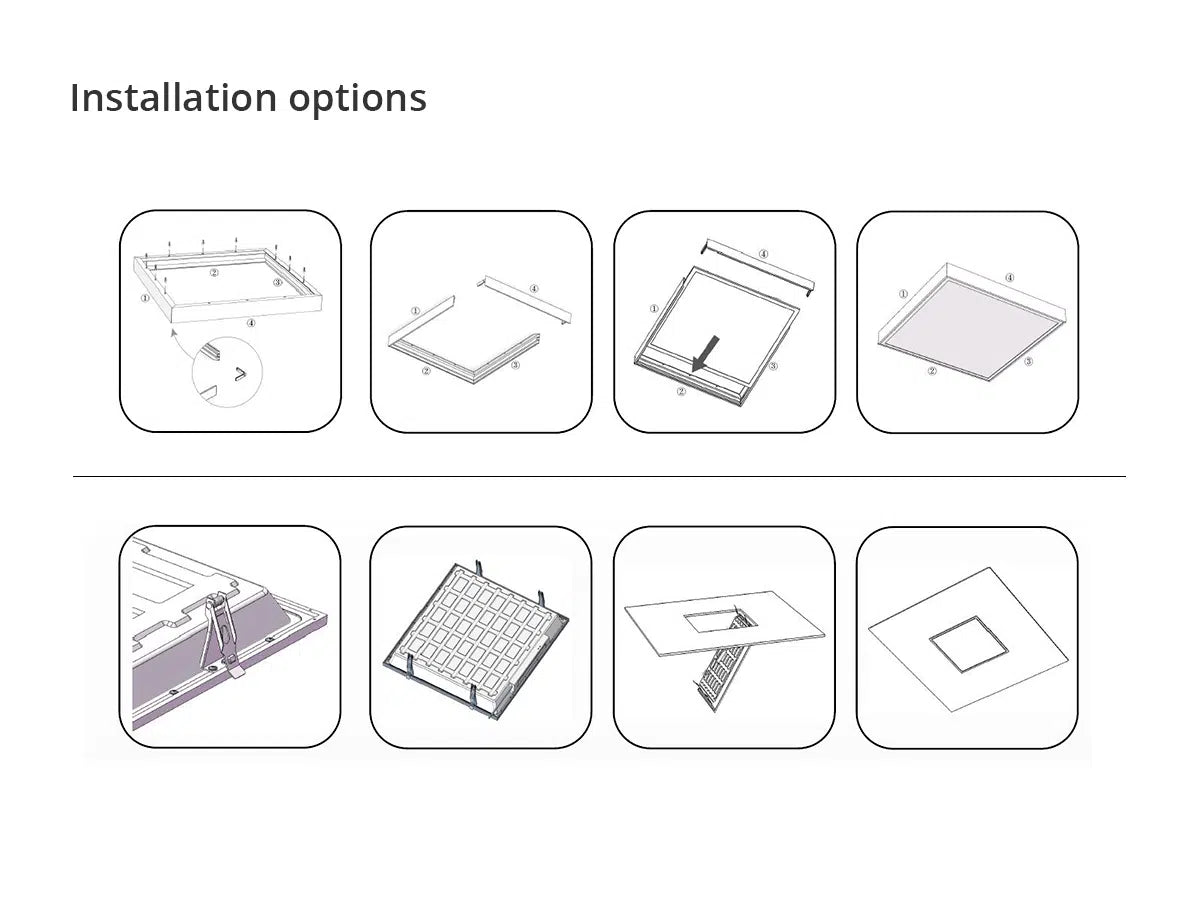 LED Paneel 60x60cm Instelbaar 18W of 25W 200lm/W