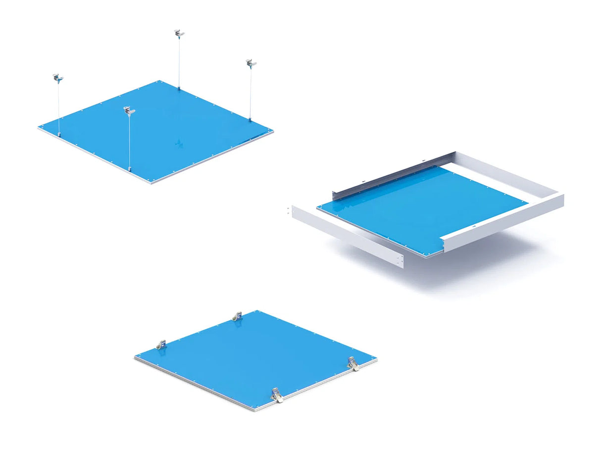 Slim LED Paneel 60x60cm 36W - Instelbare lichtkleur CCT + Kleur (RGB)