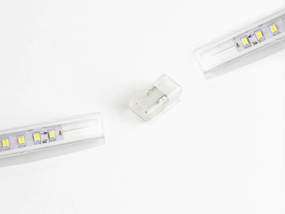 LED Strip 220V koppelstuk 25mm IP65 2-pin