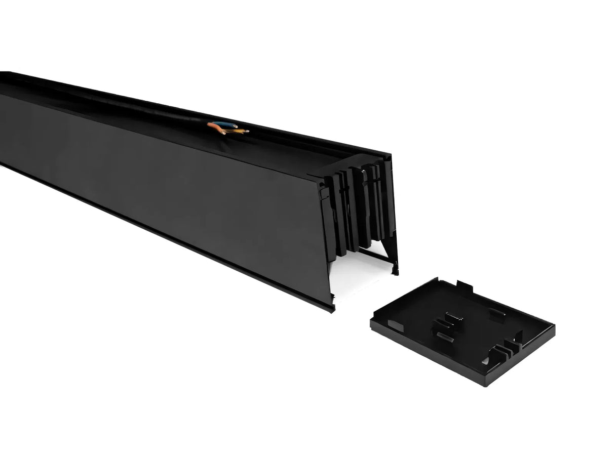 Hangende LED Lichtbalk zwart 150cm 48W Koppelbaar