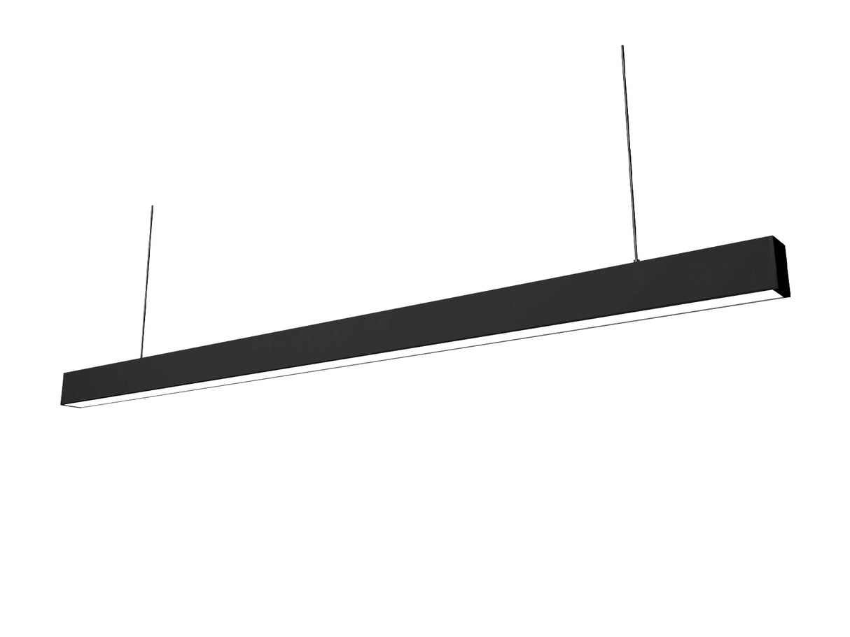 Hangende LED Lichtbalk zwart 150cm 48W Koppelbaar