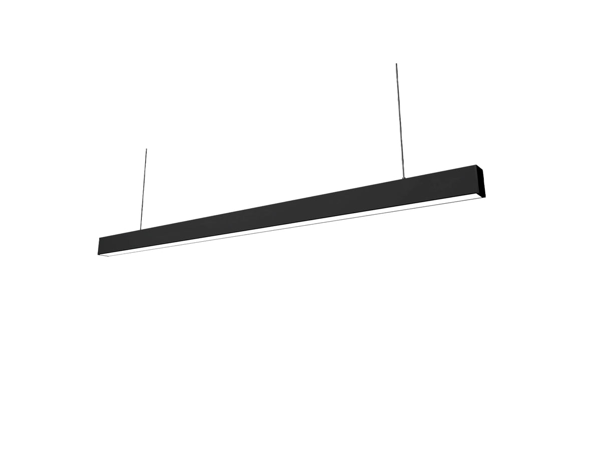Hangende LED Lichtbalk zwart 60cm 18W Koppelbaar