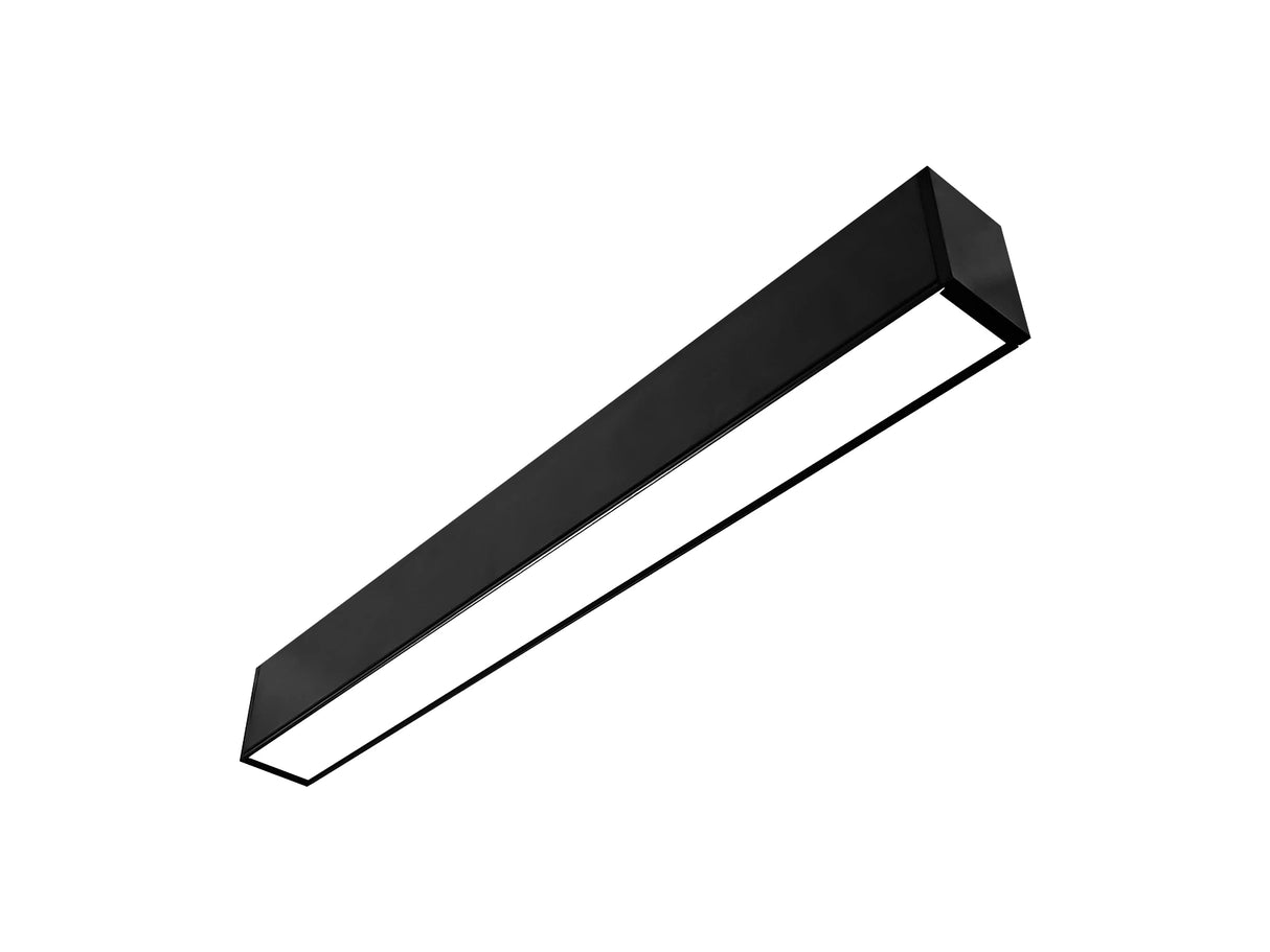 Hangende LED Lichtbalk zwart 150cm 48W Koppelbaar