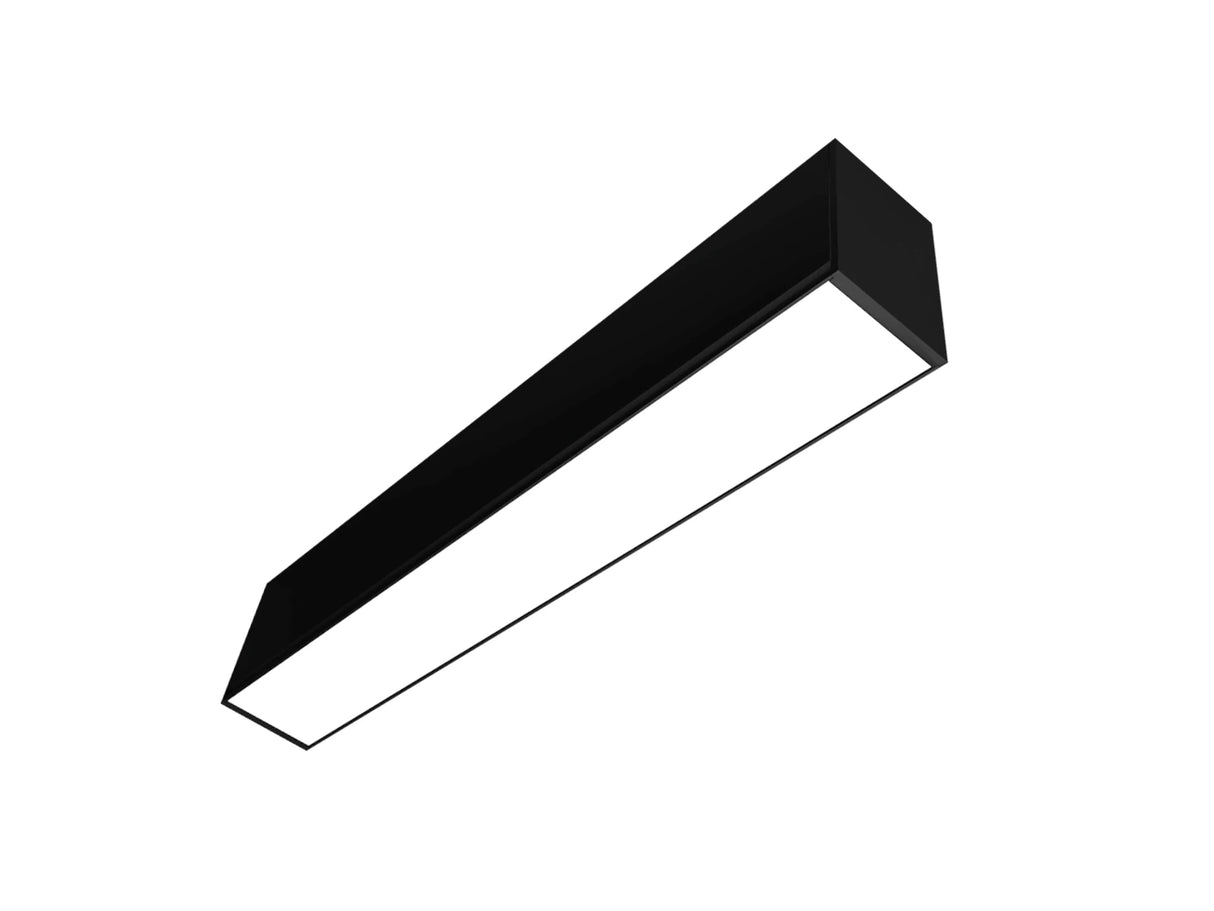 Hangende LED Lichtbalk zwart 150cm 48W Koppelbaar