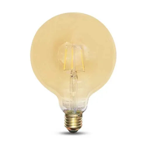 E27 LED Lamp filament G125 6W 2200K wit dimbaar