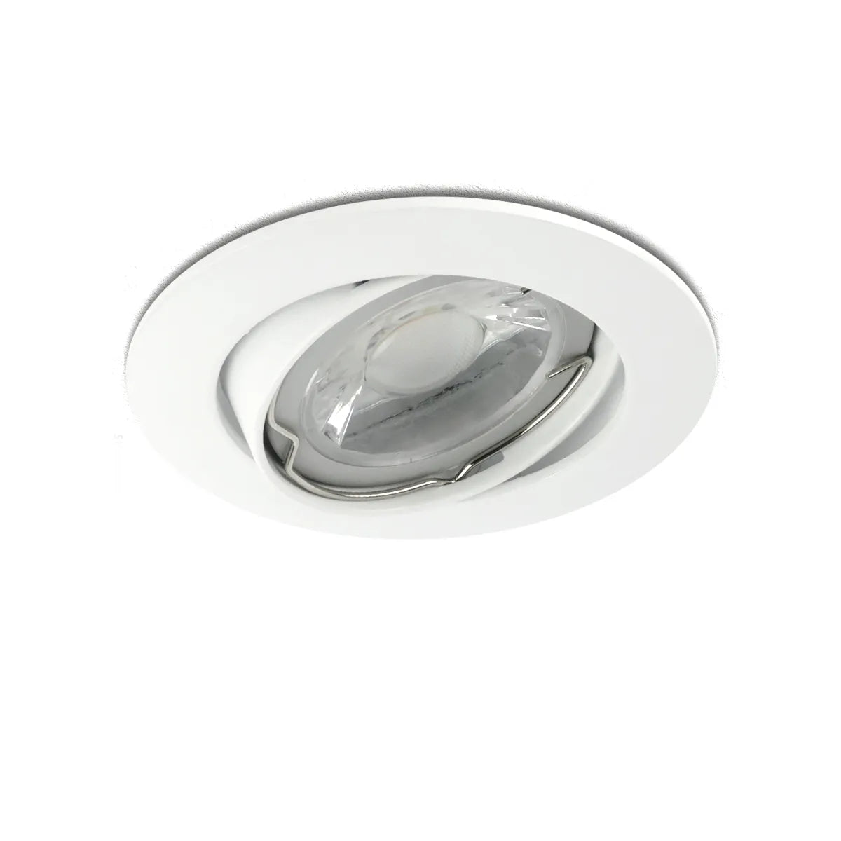 LED Inbouw armatuur GU10 IP20 wit ⌀84mm kantelbaar