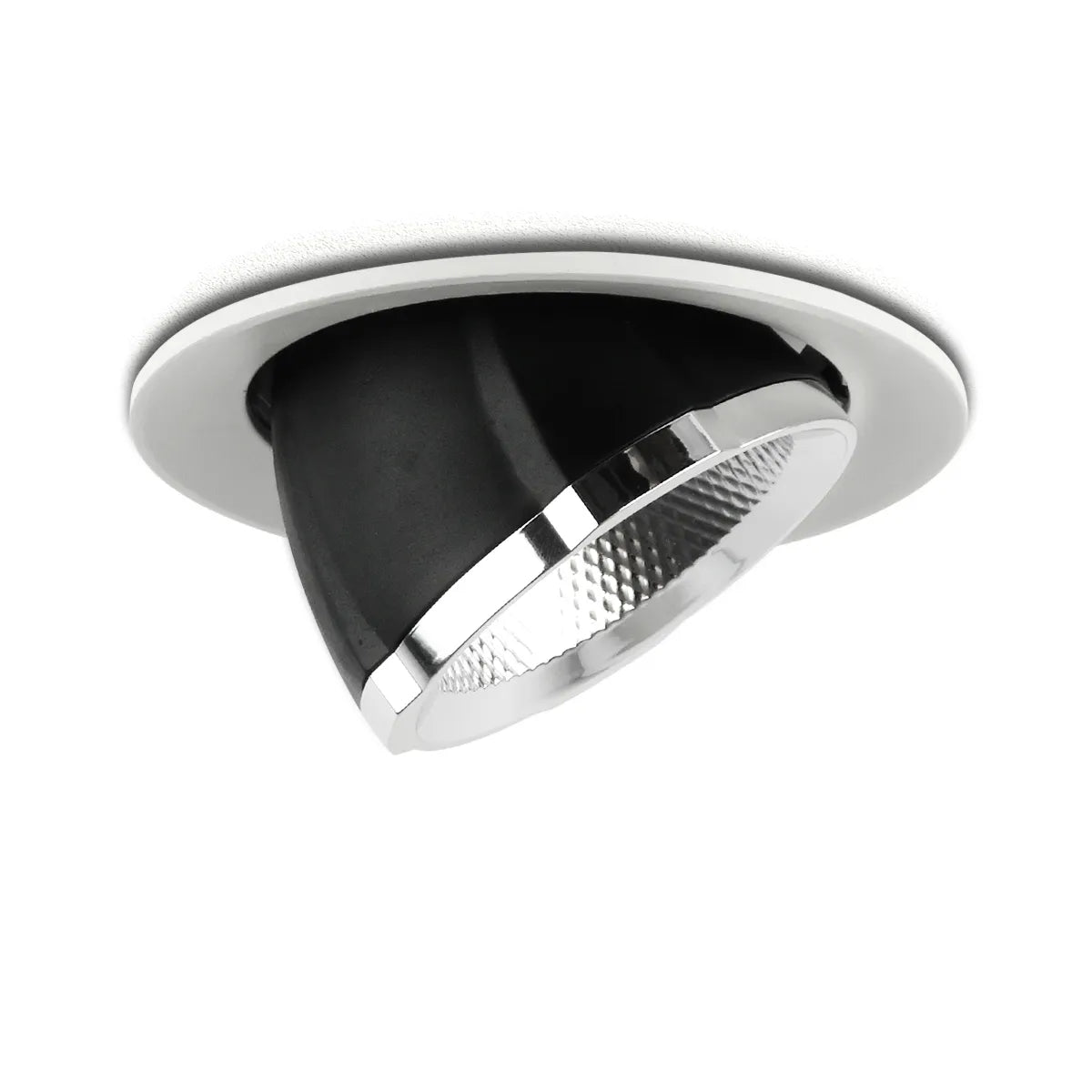 LED Banaan inbouwspot 20W ⌀165mm 90° Kantelbaar 360° Draaibaar
