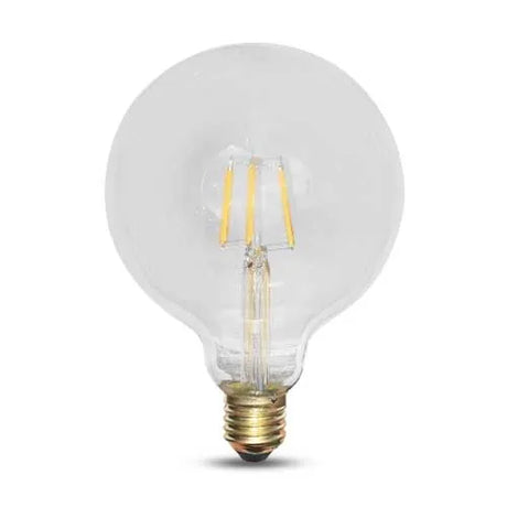 E27 LED Lamp filament G125 6W 2200K wit dimbaar