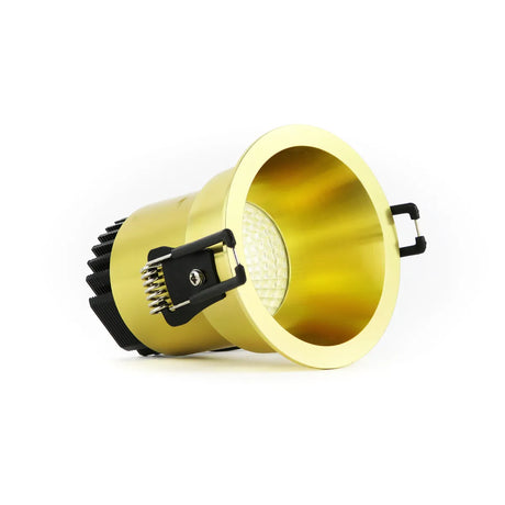 Gouden LED Inbouwspot 5W 3000K warm wit ⌀80mm Anti glare