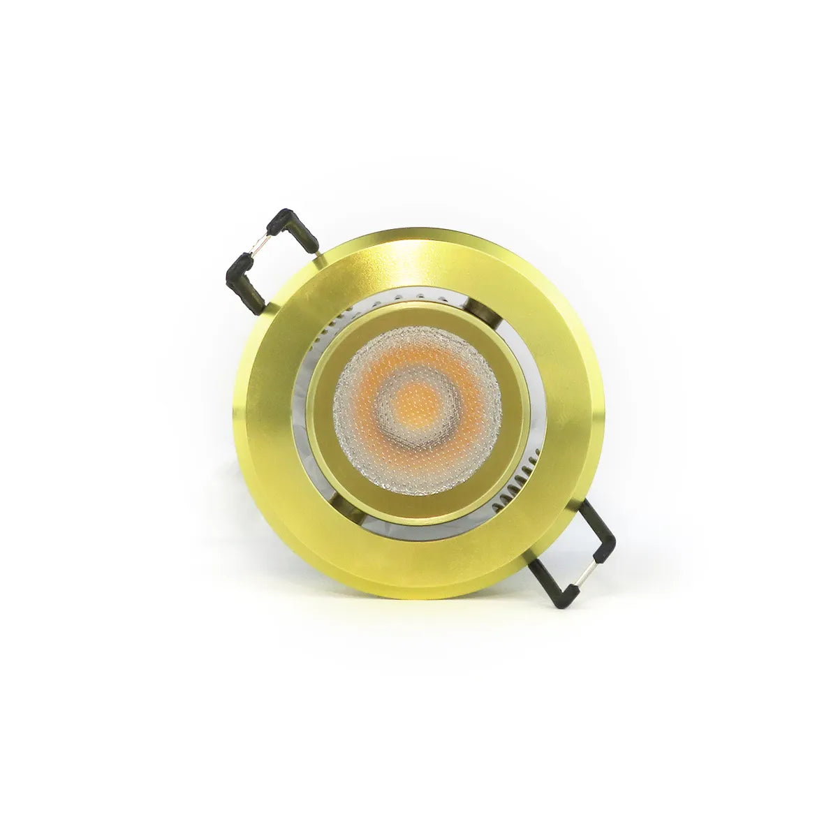 Goldener LED-Einbaustrahler 5W 3000K Warmweiß ⌀70mm schwenkbar