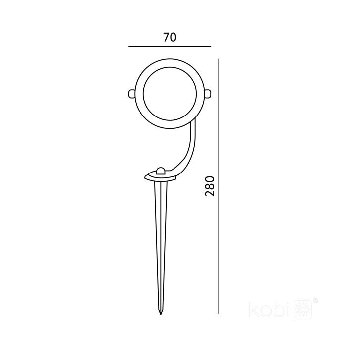 LED Tuinspot met GU10 fitting | Aluminium behuizing IP65