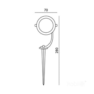 LED Tuinspot met GU10 fitting | Aluminium behuizing IP65