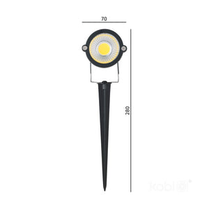 LED Tuinspot 5W 80lm/W Kantelbaar | Aluminium behuizing IP65