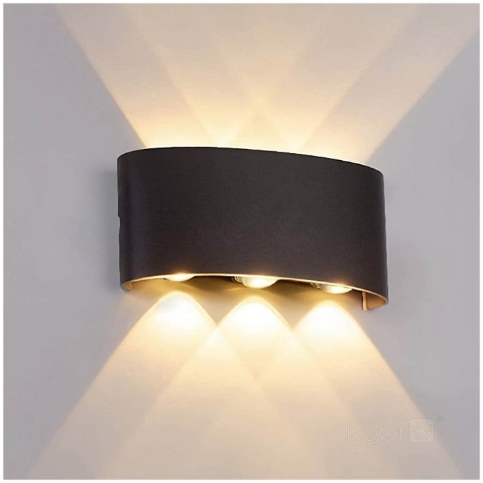 LED Wandlamp 6W Bi-directioneel 180° 166x79mm IP54