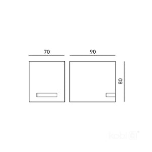 LED Wandlamp Half rond 80mm GU10 IP44
