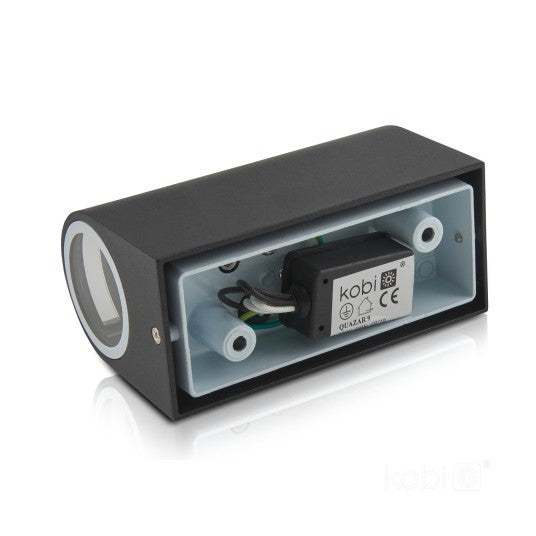 LED Wandlamp Bi-directioneel Half rond 150mm GU10 IP44