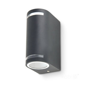 LED Wandlamp Bi-directioneel Half rond 150mm GU10 IP44