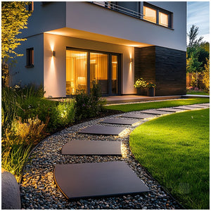 LED Wandlamp Bi-directioneel 90x260mm Rond  GU10 IP54