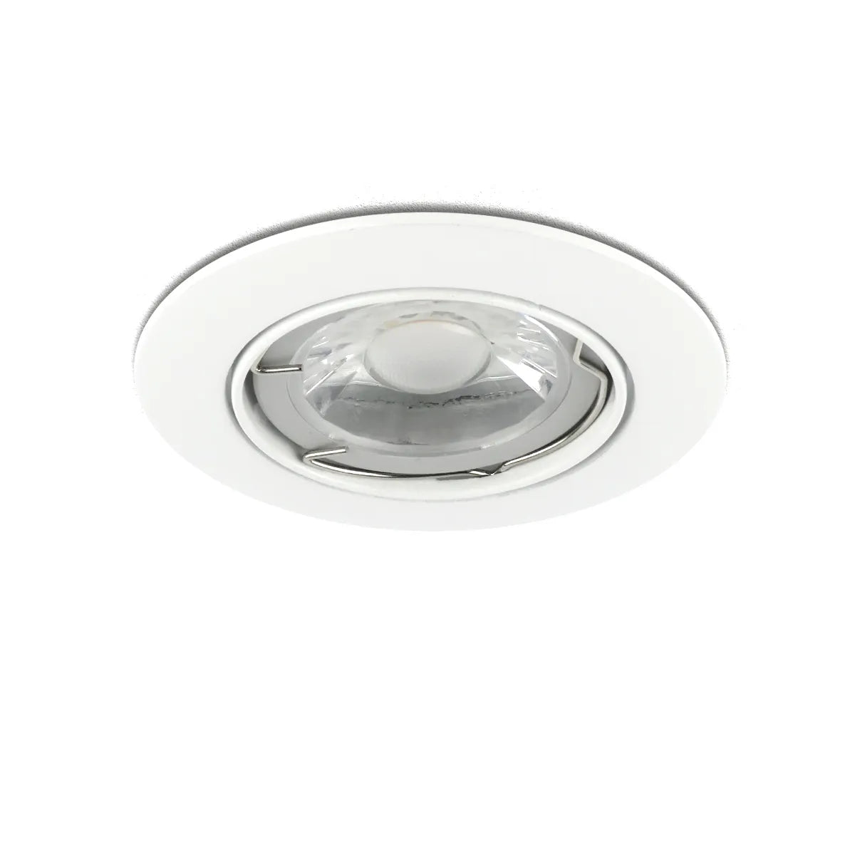 LED Spotlight Fixture GU10 IP20 ⌀84mm white tiltable