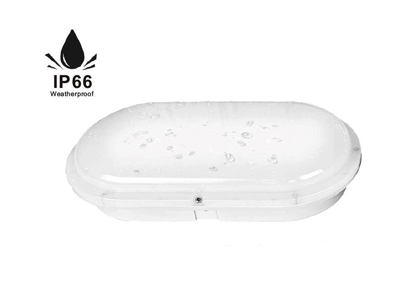 LED Bulkhead 212x113mm Ovaal  15W | IP66