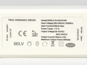 Driver LED dimmable Triac 28W 700mA