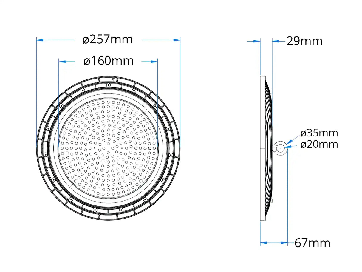 LED UFO Highbay Basic 100W | 120lm/W
