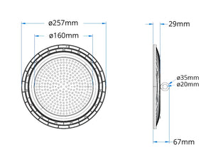 LED UFO Highbay Basic 100W | 120lm/W