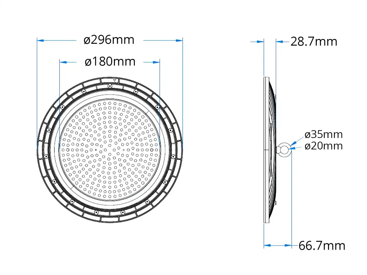 LED UFO Highbay Basic 150W | 120lm/W