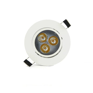 LED-Einbaustrahler 3W ⌀85mm dimmbar schwenkbar