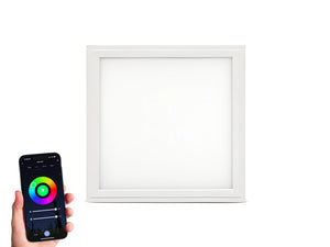 WiFI LED-Panel 30x30cm RGB+CCT 18W Randbeleuchtet