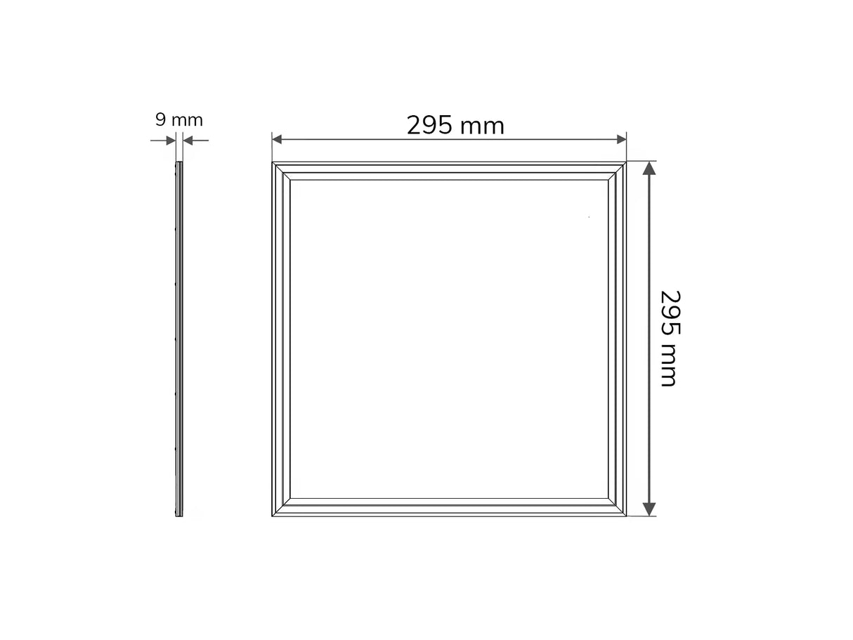 LED-Panel 30x30cm 18W 85lm/W