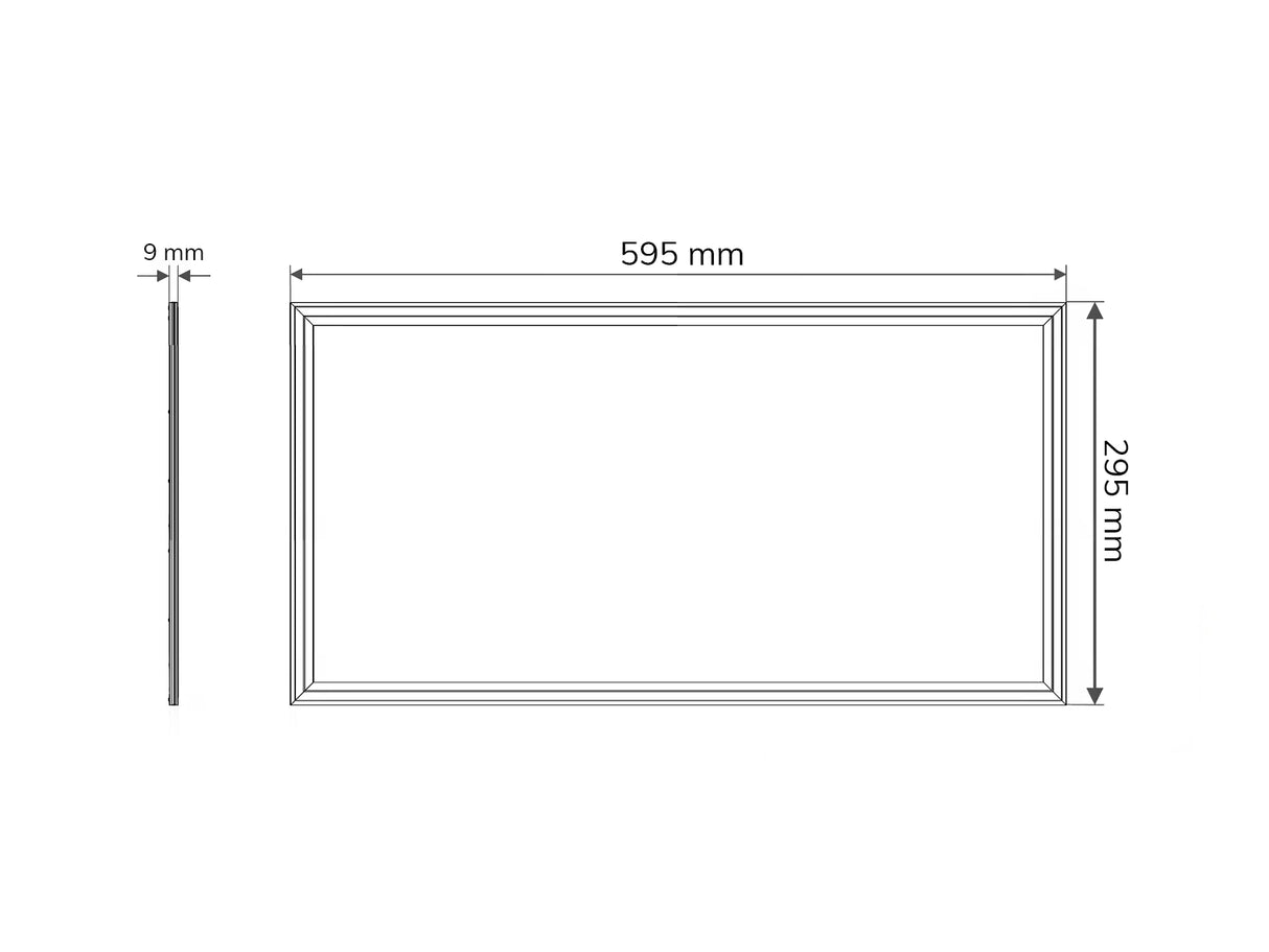 LED Panel 30x60cm 24W 85lm/W