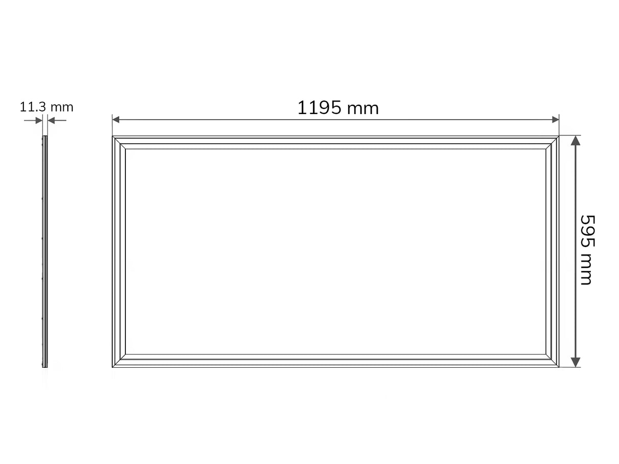 Panneau LED 60x120cm 60W 140lm/W X-High lumen