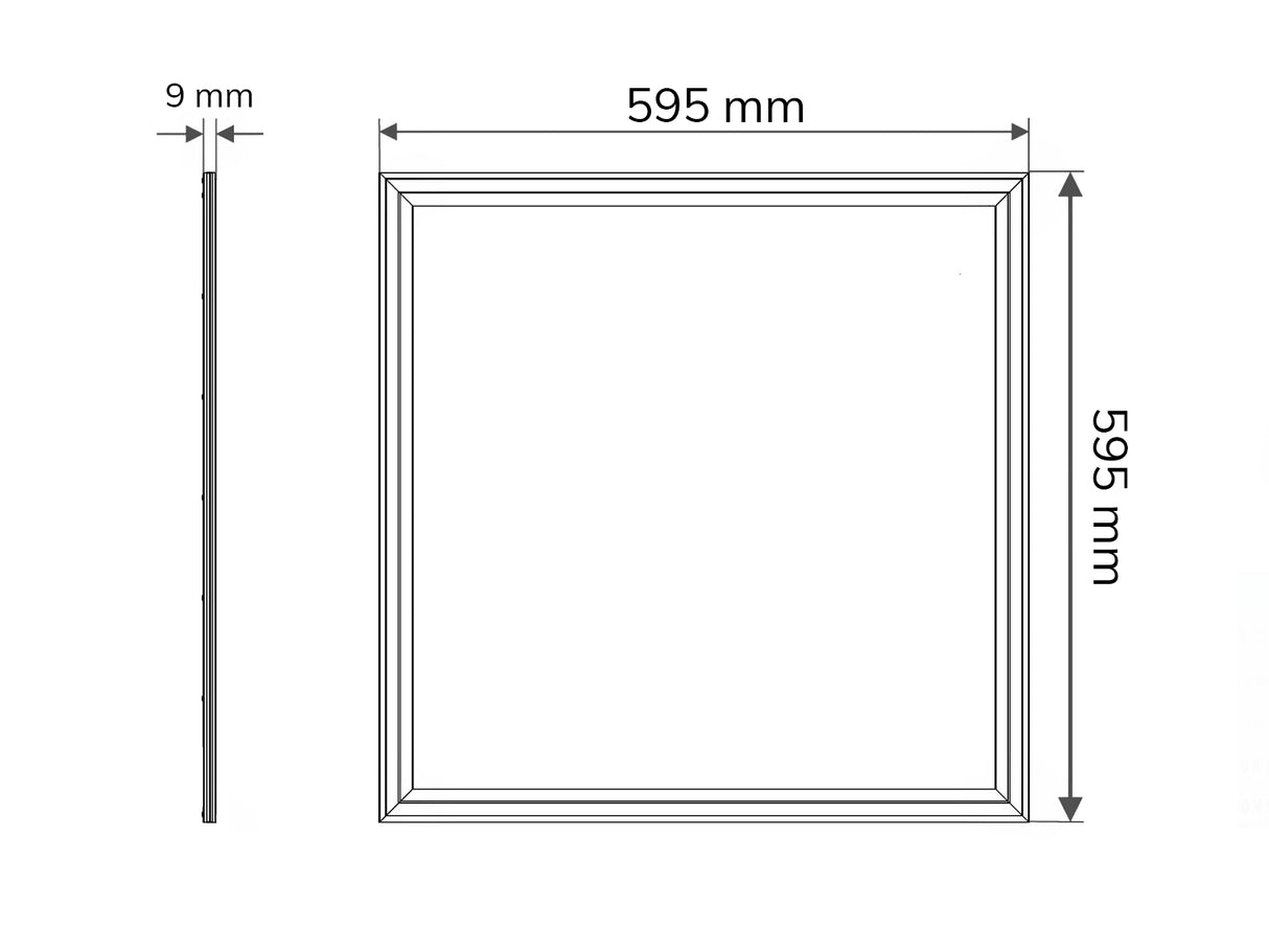 LED-Panel 60x60cm 36W 140lm/W X-High Lumen