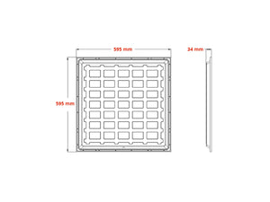 LED Paneel 60x60cm 25W 200lm/W - Philips LED Driver