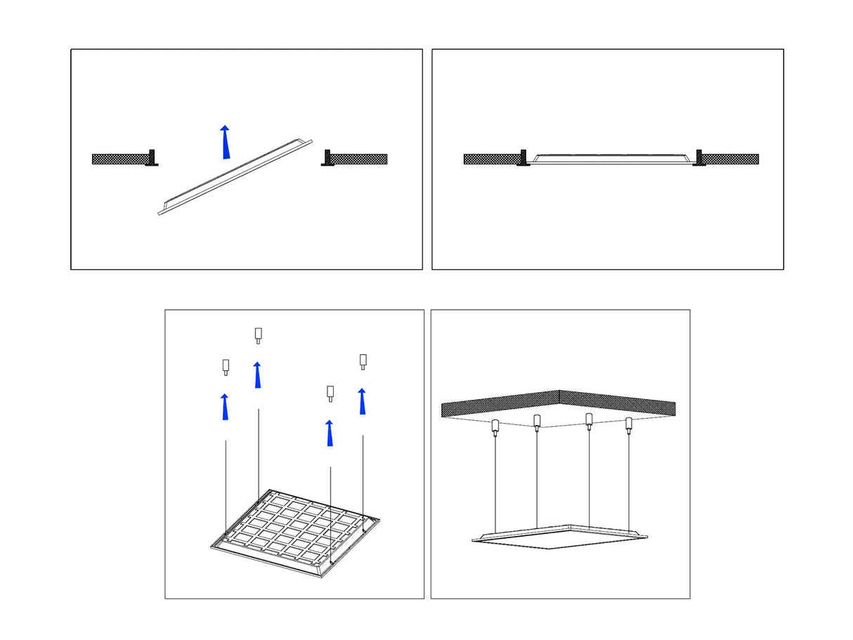 LED-Panel 60x120cm UGR<19 60W 110lm/W